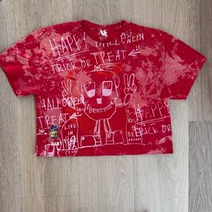 NWOT NYC Streetwear Designer Snow Milk Cropped T-Shirt